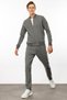 Men's Tracksuit Top - Zippered Pockets, Antra/Melange - 4