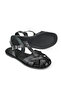 Women's Black Genuine Leather Sandals 1511010 Z07 - 4