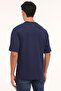 Fran Men's Navy Blue Round Neck T-Shirt - 2