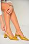 U 654078709   Mustard Thick Heeled Women's Shoes - 4