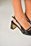U 654078709   Black Thick Heeled Women's Shoes - 2