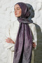 Vera Pattern Shine Line Shawl Purple-Grey