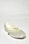U 726634504   Beige Fabric Stone Detailed Women's Ballerinas - 7