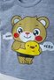 Baby Hero Bear Printed 100% Cotton Single Jersey Summer Baby Boy Bottom Top Set - 2