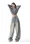 Trend Unisex Baggy Loose Cut Jean Trousers - 4