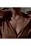 قلادة من حجر الكريستال الملون بخلفية فضية - 3