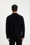 Black Non-Pilling Cold-Resistant Regular Fit Stand Collar Zippered Fleece Sweatshirt Y3996Azns - 6