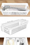 1 Piece Modular Cutlery Holder - Kitchen Organizer Drawer Organizer Knife Holder Ladle White - 6