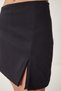 Women's Black Slit Mini Woven Shorts Skirt Wf00098 - 5