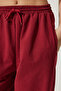 Women's Burgundy Baggy Jogging Sweatpants AP00158 - 4