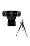 C922 Full HD 1080p Yayıncılar için Profesyonel Web Kamerası, Siyah 960-001088