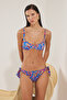 Şal Desen Regular Düşük Bel Bikini Altı TBESS24BA00121 - 2