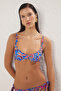 Çiçek Desenli Balconette Kaplı Bikini Üstü TBESS24BU00121 - 2
