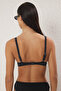 Siyah Tünelli Balconette Kaplı Bikini Üstü TBESS25BU00059 - 3