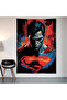 Superman Wall Covering Wall Carpet First Quality Satin Fabric Poster - 2