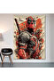 Deadpool Wall Drape Wall Tapestry First Quality Satin Fabric Poster - 2