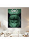 Green Lantern Wall Drape Wall Tapestry First Quality Satin Fabric Poster