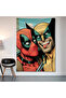 Deadpool Wolverine Wall Drape Wall Tapestry First Quality Satin Fabric Poster - 2