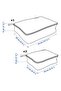 RENSARE Clothes bag, set of 3, check pattern/grey black - 6