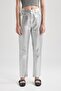 Straight Cut Regular Waist Ankle Length Jean Trousers - B2767Ax23Au