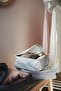RENSARE Clothes bag, set of 3, check pattern/grey black - 3