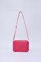 Fuchsia Shk22 Single Zipper Front Pocket Adjustable Cross Strap Women's Mini Urban Shoulder Bag L:16 E:20 - 4