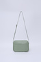 Green Shk22 Single Zipper Front Pocket Adjustable Cross Strap Women's Mini Urban Shoulder Bag L:16 E:20 - 4