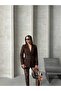 Women's Belt Snap Detailed Special Design Blazer Jacket - 6