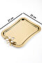 6 Pieces of Italian Model Daisy Rose Motif Coffee-Tea Presentation and Serving Tray 27X22 cm - 5