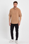 Judge Collar Linen Cotton Half Placket Shirt Ae-Y13009Lns - 5