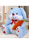 80 cm Best Friend Plush Rabbit for Children with Carrot in Hand - 4