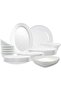 36 Pcs Opal ware Dinner set Dishwasher safe Microwave safe Freezer safe