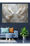 Golden Shining Dove Decorative Canvas - Canvas Wooden Painting - 3