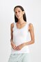 Round Neck Lace Detailed Ribbed Athlete-Fall in Love A9755Ax24Au - 4