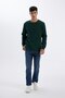 Regular Fit Crew Neck Waffle Long Sleeve T-Shirt C1882Ax24Au - 2