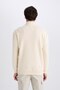 Comfort Regular Fit Comfortable Fit Zippered Stand Collar Printed Sweatshirt C6132Ax25Sp - 6