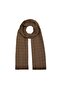 Monogram Shawl - Dark Mink