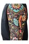 Chef Jacket Patterned Unisex Snap Fastener Short Sleeve Summer Chef Cook Kitchen Jacket Mandala Patterned - 4