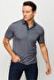 Men's Polo Neck and Sleeve Knitwear T-shirt Smoked - 3
