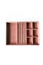 New Local Suede Pink Ring-earring-bracelet-necklace Jewelry Box (AYDINDECOR) - 3