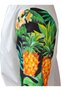 Chef Jacket Patterned Unisex Snap Fastener Short Sleeve Summer Chef Cook Kitchen Jacket Pineapple Patterned - 4