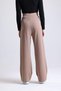 Women's Wide Leg Lycra Velcro Closure Elastic Palazzo Trousers – Brown - 2