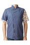 Chef Jacket Patterned Unisex Snap Fastener Short Sleeve Summer Chef Cook Kitchen Jacket Authentic Patterned