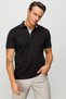 Men's Polo Neck And Sleeve Knitwear T-shirt Black - 3