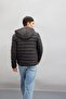 Water Repellent Slim Fit Coat Slim Fit Hooded Zippered Double Pocket N4661Az25Sp - 4