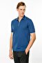 Men's Polo Collar Zippered T-Shirt Parlement - 3