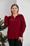 Elegant Classic Front Button Shirt Look Viscose Relaxed Fit Plus Size Blouse