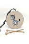 Donkey Printed Leather Toy Kids Drum Blue( 2-5 Years) - 2