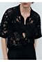 Crochet Cardigan with Short Sleeves - 8