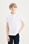 Boy's Prevailing Collar Pique Short Sleeve Polo T-Shirt B5938A825Sm